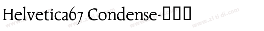 Helvetica67 Condense字体转换